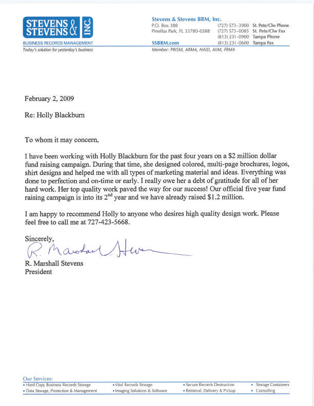 Letter of Recommendation